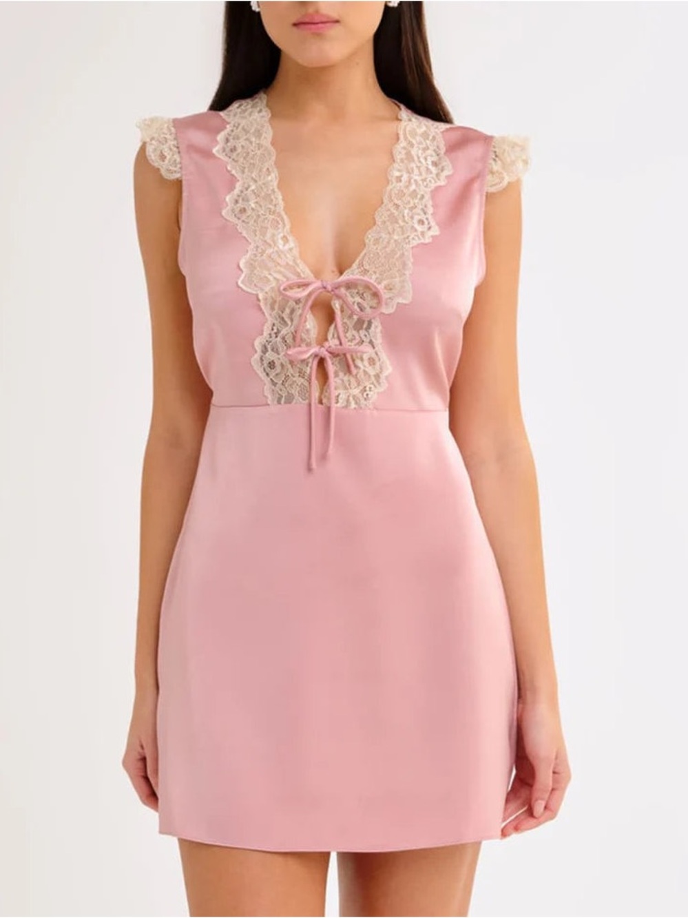 Rumored Honeycomb Mini Dress in Blush
